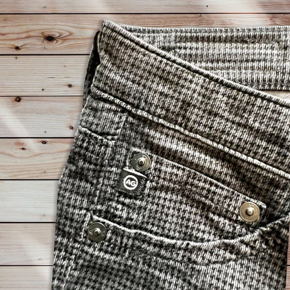 AG Adriano Goldschmied Houndstooth Corduroy Skinny Size 27 - Picture 3 of 10